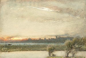 Arundel Castle, Sussex (akvarel) af Albert Goodwin