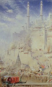 Benares (også kendt som Varanasi) af Albert Goodwin