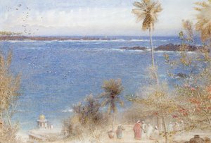 Ceylons Isle, 1905 (wc på papir) af Albert Goodwin