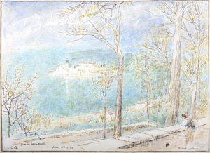 Orta-søen fra Sacremonte af Albert Goodwin