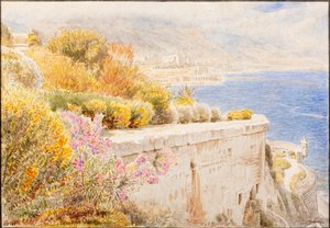 Monaco (akvarel) af Albert Goodwin