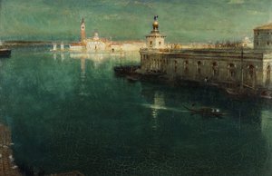 St. Giorgio fra Housetops, 1905-1906 af Albert Goodwin