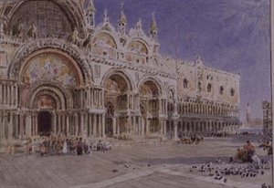 Markuskirken, Venedig af Albert Goodwin