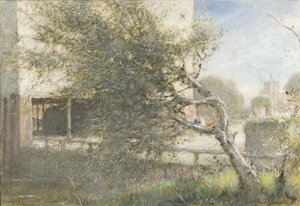 Sturry Nr Canterbury, c.1860-c.1932 (akvarel og kropsfarve på papir) af Albert Goodwin