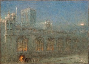 Klokketårnets kirke, York (akvarel) af Albert Goodwin