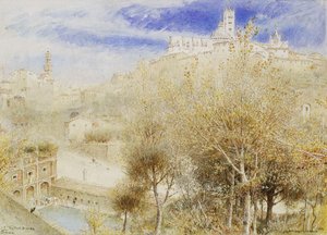 Fonte Branda, Siena, 1905 af Albert Goodwin