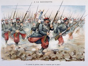 A la bajonet - i "" Album militaire "" af Albert Guillaume (1873-1942), omkring 1900 af Albert Guillaume