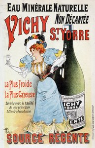 Reklame for mineralvandet Vichy St Yorre - af Albert Guillaume (1873-1942), v.1895 af Albert Guillaume