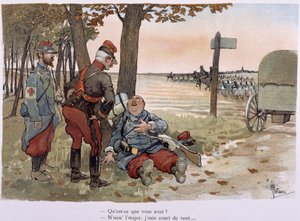 Au 30entieme kilometer - i "" Military Album"" af Albert Guillaume (1873-1942), ca. 1900 af Albert Guillaume