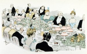 Middag af A. Guillaume i 1908 (tegning) af Albert Guillaume