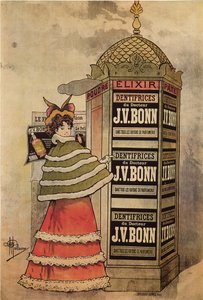 Elixir-tandpastaer af doktor J.V. Bonn, 1893 af Albert Guillaume
