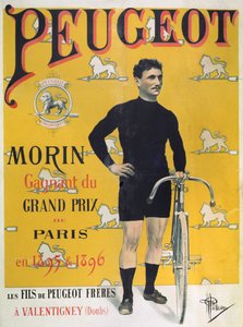 Plakat, der reklamerer for cyklerne 