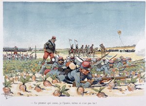 Under the Fire of the Enemy - i "" Military Album"" af Albert Guillaume (1873-1942), omkring 1900 af Albert Guillaume