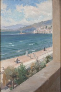 Fra mit vindue i Cannes, 1891 af Albert Gustaf Aristides Edelfelt