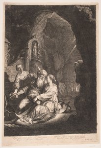 Loth og hans døtre af Albert Haelwegh