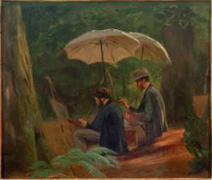 To kunstnere på arbejde af Albert Hendschel