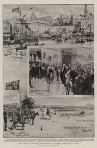 Fejringen af dronningens fødselsdag i Sydney, New South Wales af Albert Henry Fullwood