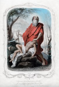 Læg ikke din hånd på ledningen, for nu ved jeg, at du frygter Gud, c1850. af Albert Henry Payne