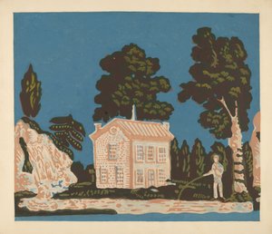 Tapet til Bandbox Covering, ca. 1937.