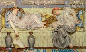 Perler (studie), ca. 1875 (olie på lærred) af Albert Joseph Moore