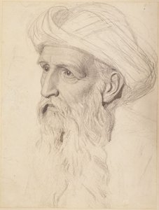 Studie for Elias overhoved, 1860-61 af Albert Joseph Moore