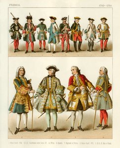 Franske Kostumer 1700-1750 af Albert Kretschmer