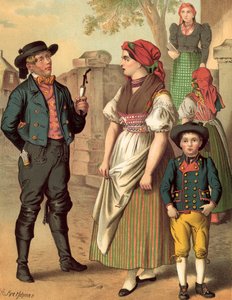 Tysk kostume, Bohmen, Hayd af Albert Kretschmer