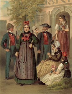 Tysk kostume, Elsass Um Weissenburg af Albert Kretschmer