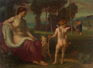 Amor og Psyche af Albert Lang