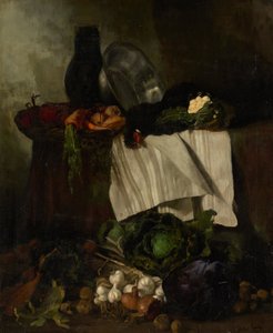 grøntsagsstilleben af Albert Lang
