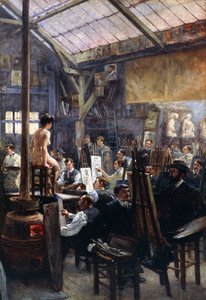 I studiet, af Albert Lynch