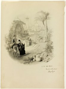 Studie til illustration for Aline, dronning af Golconda af Albert Lynch