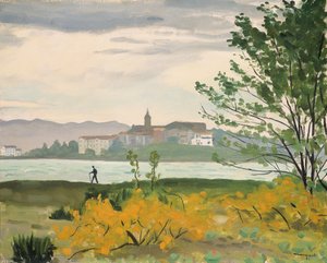 Hondarribia, udsigt over Hendaye, Le Promeneur af Albert Marquet