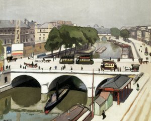 Pont Saint Michel i Paris. Maleri af Albert Marquet (1875-1947) af Albert Marquet