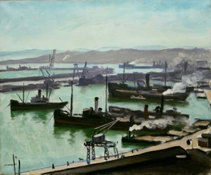 Havnen i Algier af Albert Marquet