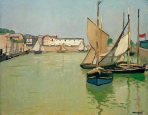 Havnen i Honfleur af Albert Marquet