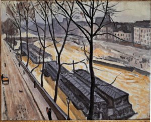Paris om vinteren (Quai de Bourbon) af Albert Marquet