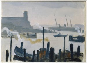 Hamborgs havn af Albert Marquet