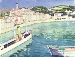 Havn i Menton af Albert Marquet