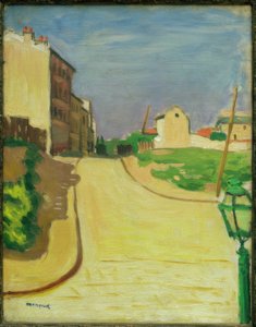 Gade med grøn lanterne af Albert Marquet