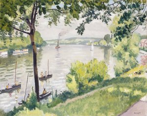The Banks of Triel (Slæbebåden); Berge a Triel (Slæbebåden) af Albert Marquet