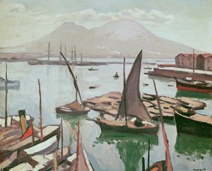 Napoli Havn af Albert Marquet