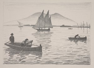 Napoli Havn af Albert Marquet