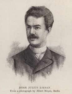 Julius Lieban, tysk operasanger (litho) af Albert Meyer