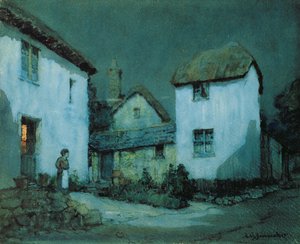 A Moonlit Street, Heavitree, Exeter