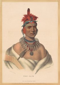 Chon-Ca-Pe af Albert Newsam, after Henry Inman, after Charles Bird King