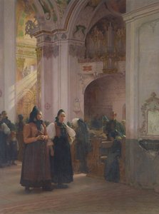 Afslutningen på messen i Einsiedeln