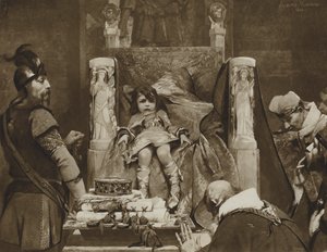 Clovis II, The Boy Kind of the Franks (litho) af Albert Pierre René (after) Maignan