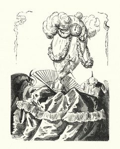 Absurd kvindefrisure af Albert Robida