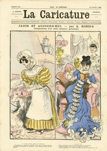 Albert Robidan (1848-1926) kuvitus La Caricaturen (1880) kanteen af Albert Robida